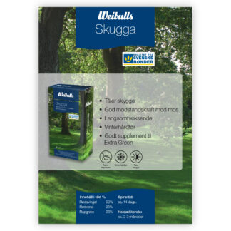 Produktblad Danmark Gräs Skugga