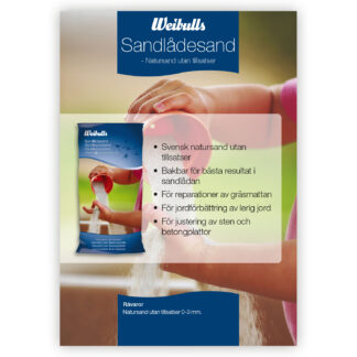 Produktblad Jord Sandlådesand