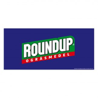 Skylt 90x41cm Roundup