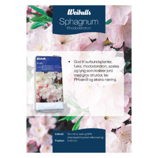 Produktblad Jord Sphagnum rhododendron dansk