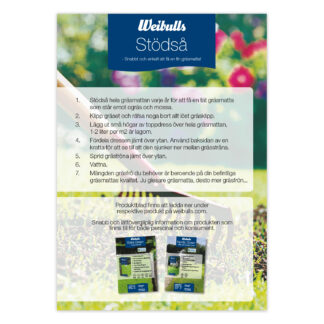 Tipsskylt Gräs A4 stödså